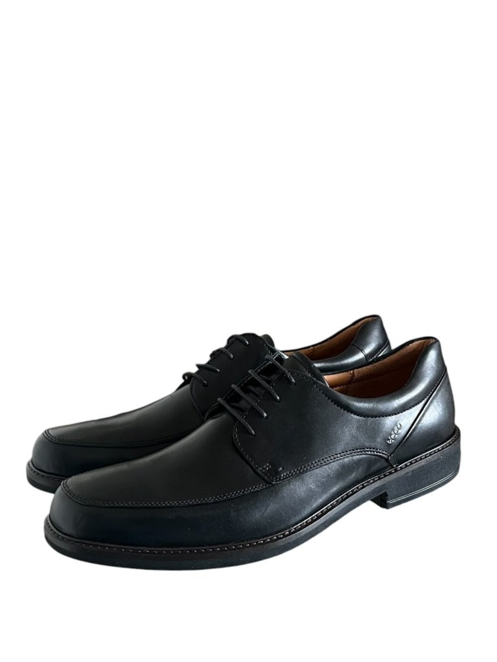 ECCO Men's NEW Holton Apron Toe Derby Shoes In Black Size 14